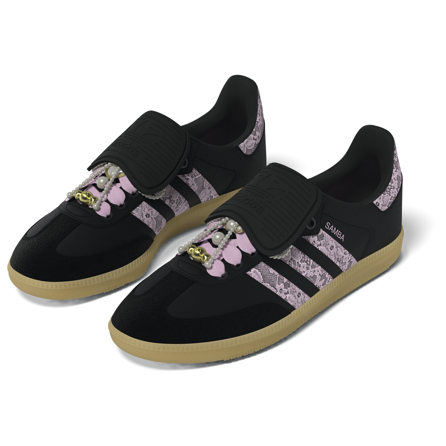 adidas Originals Samba - Women's - Black/Pink