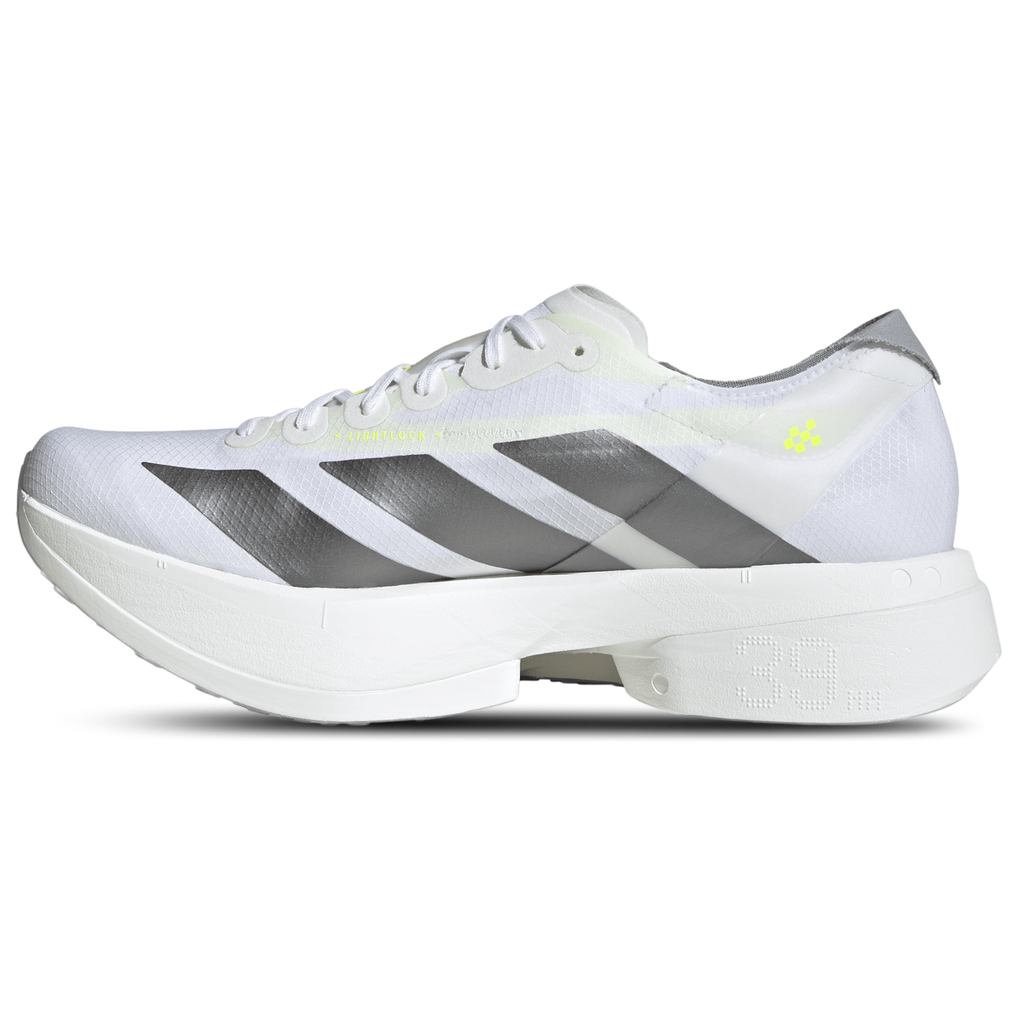 adidas adizero adios Pro 4 - Men's - White/Iron Metallic/Solar Yellow