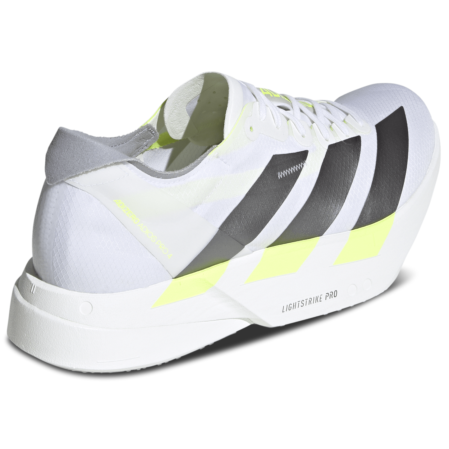 adidas adizero adios Pro 4 - Men's - White/Iron Metallic/Solar Yellow