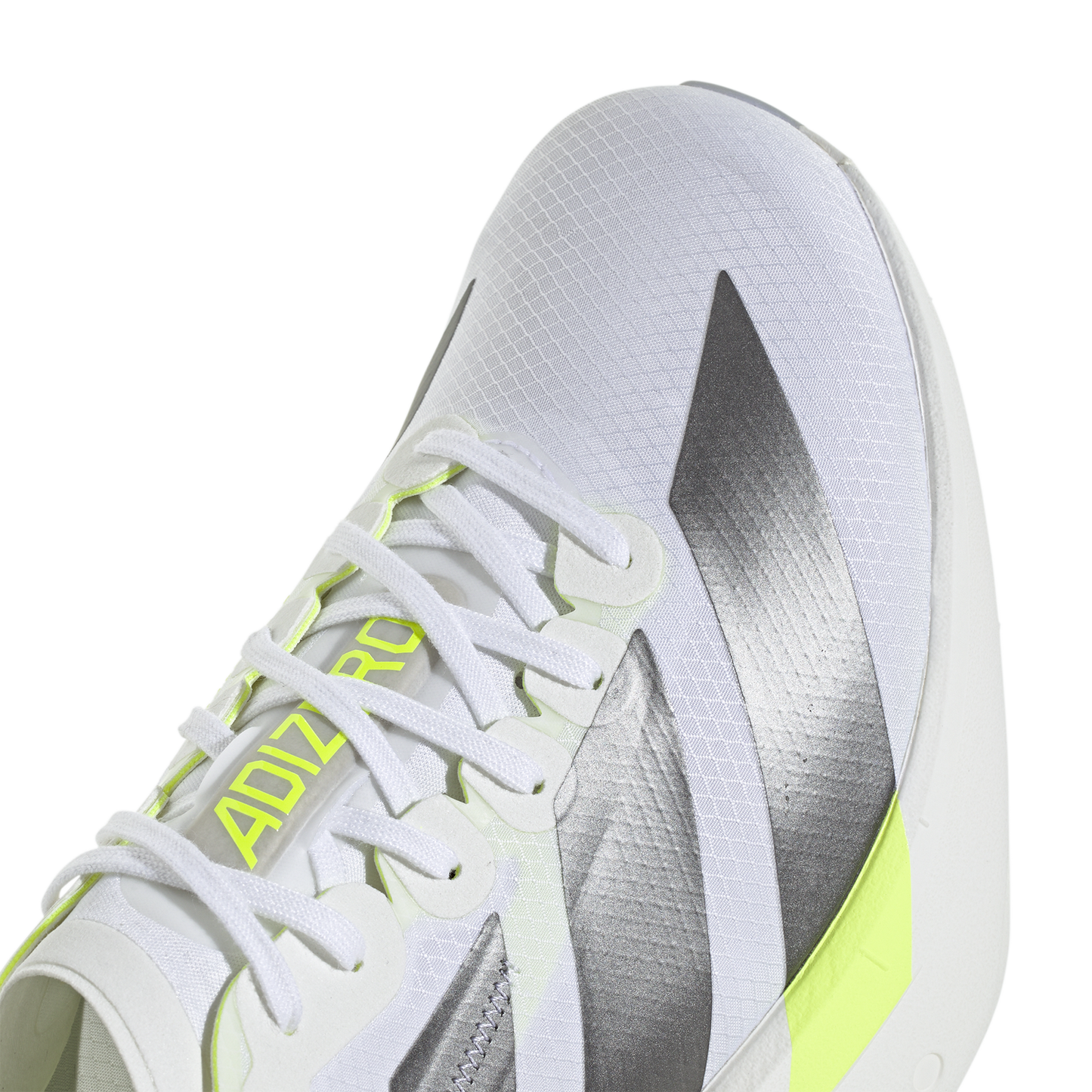 adidas adizero adios Pro 4 - Men's - White/Iron Metallic/Solar Yellow