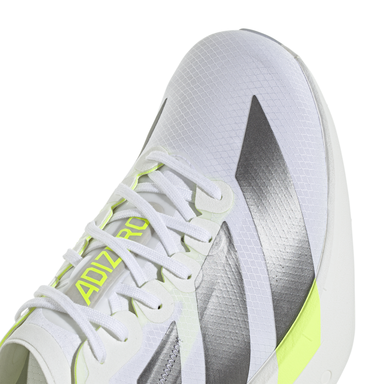 adidas adizero adios Pro 4 - Men's - White/Iron Metallic/Solar Yellow