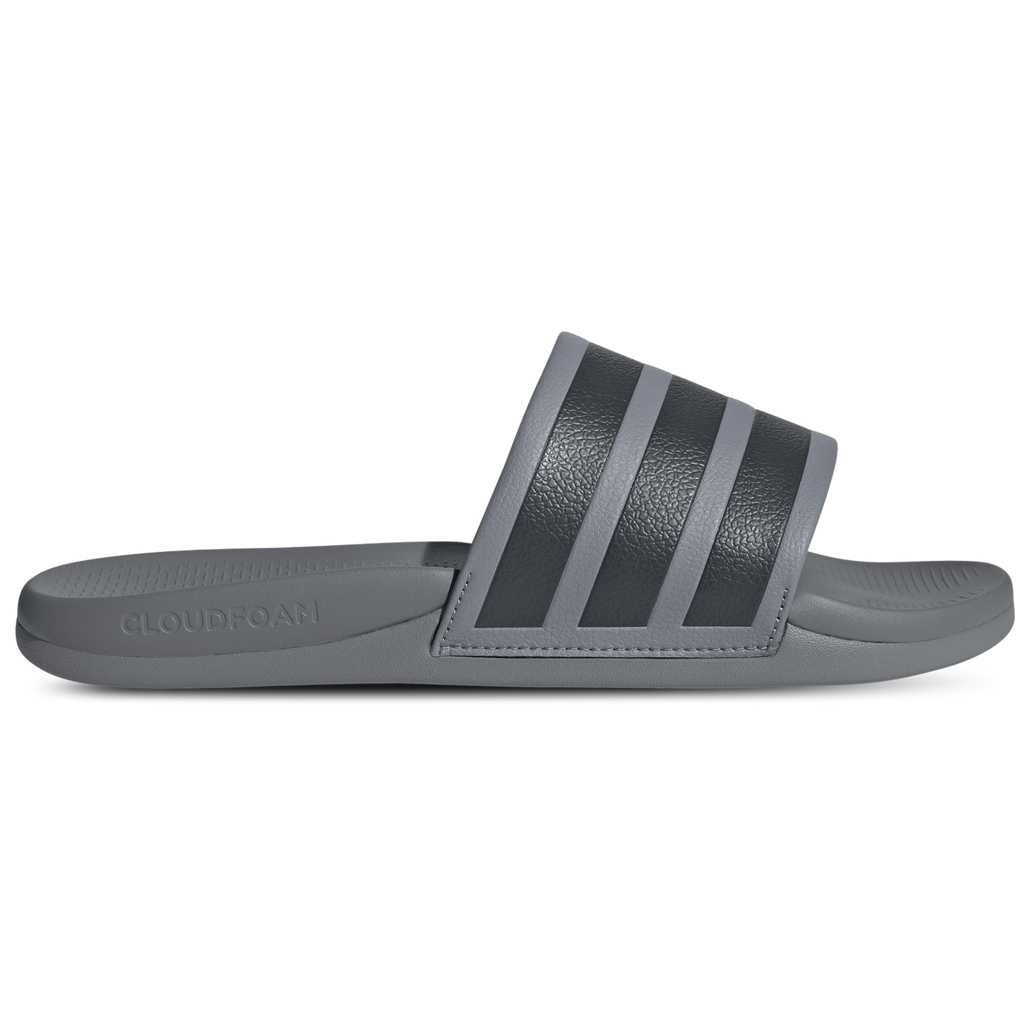 adidas adilette Comfort 2.0 Slides - Men's - Grey/Grey/Carbon