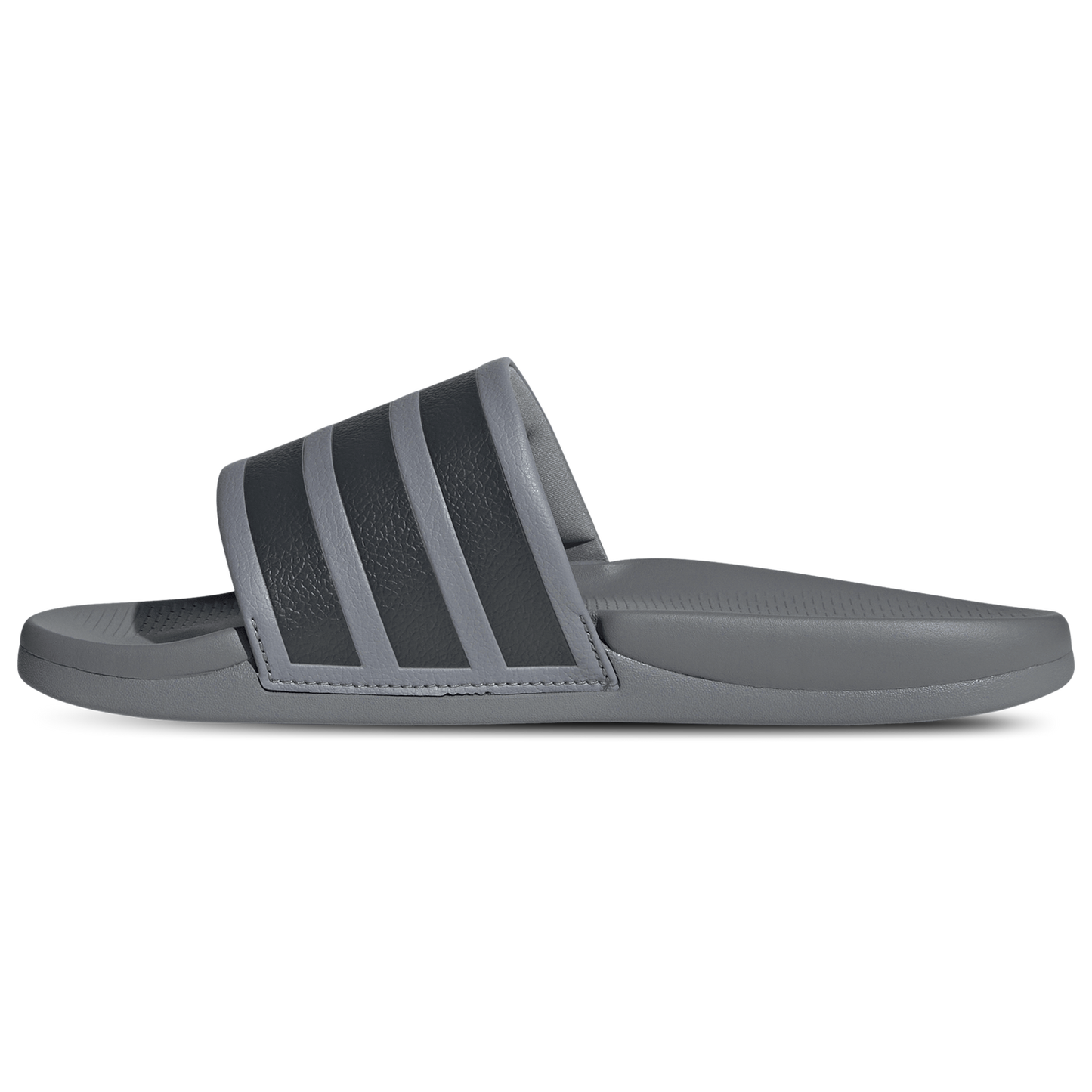 adidas adilette Comfort 2.0 Slides - Men's - Grey/Grey/Carbon