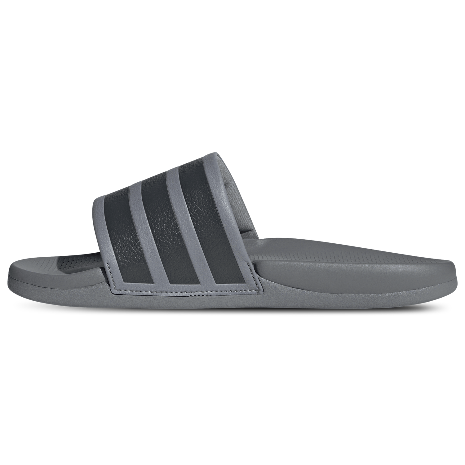 adidas adilette Comfort 2.0 Slides - Men's - Grey/Grey/Carbon