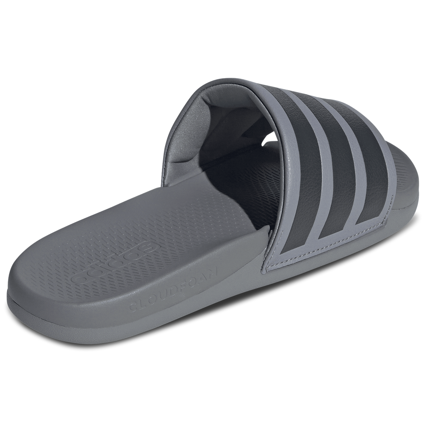 adidas adilette Comfort 2.0 Slides - Men's - Grey/Grey/Carbon