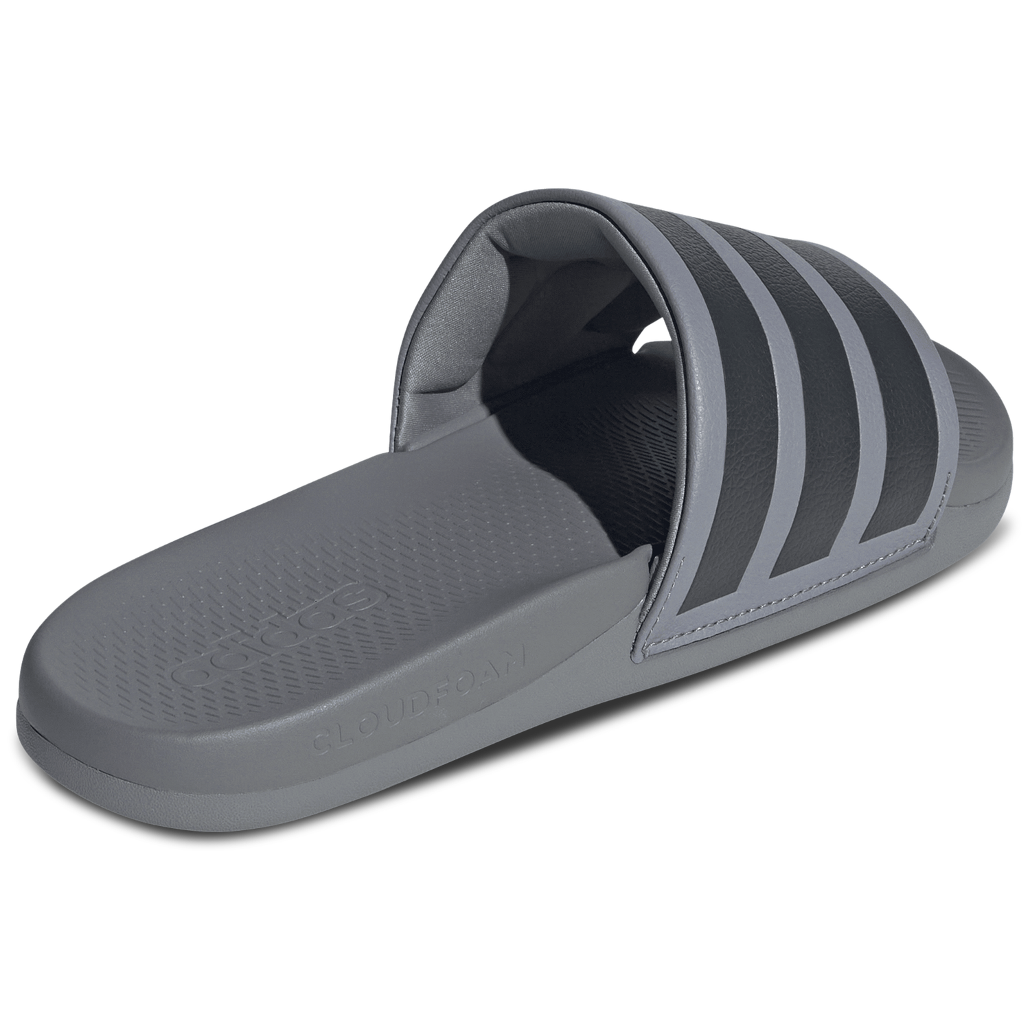 adidas adilette Comfort 2.0 Slides - Men's - Grey/Grey/Carbon