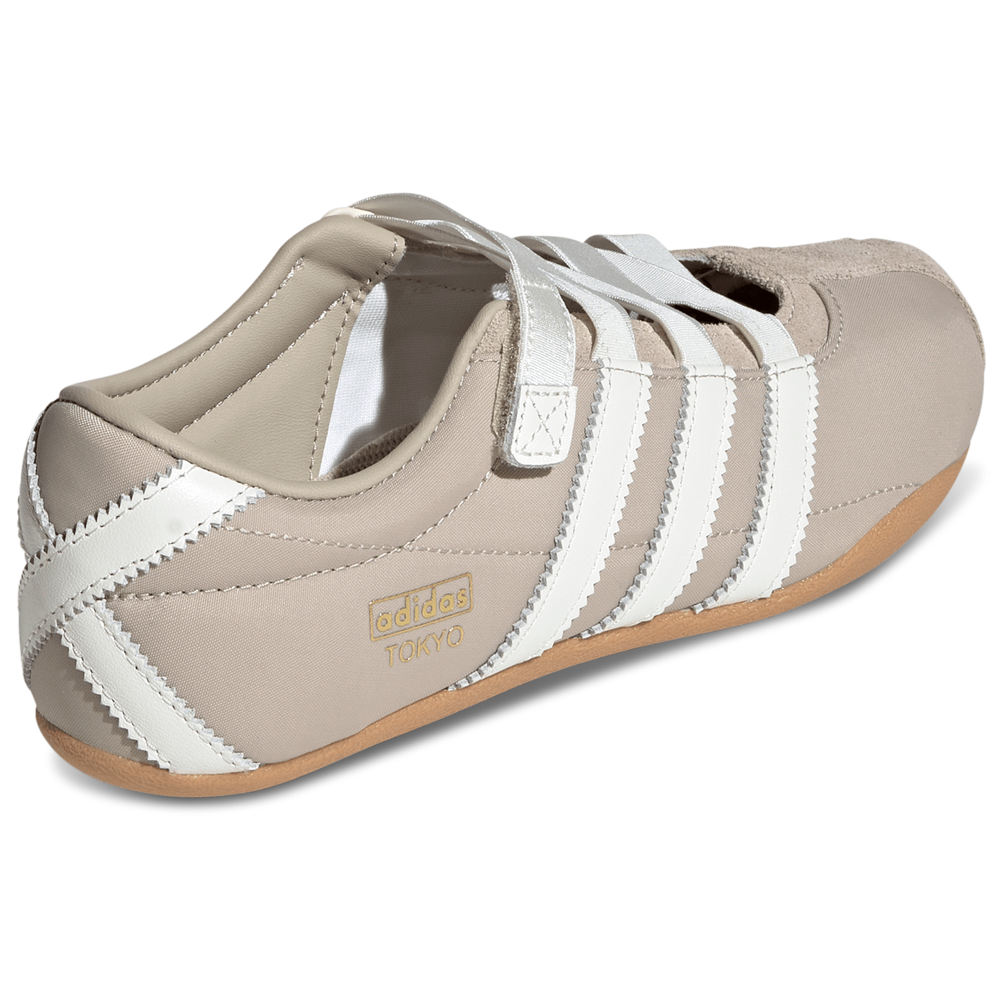 adidas Tokyo Mary Jane - Women's - Khaki Three/Off White/Gum 3
