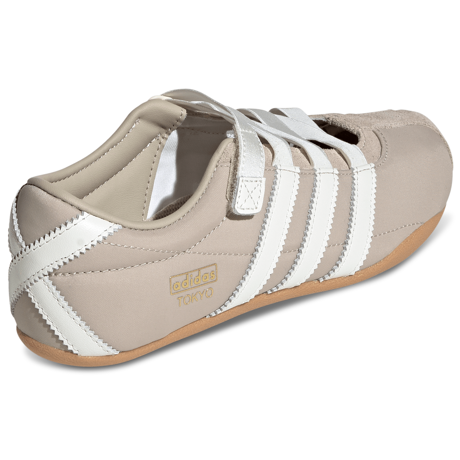 adidas Tokyo Mary Jane - Women's - Khaki Three/Off White/Gum 3