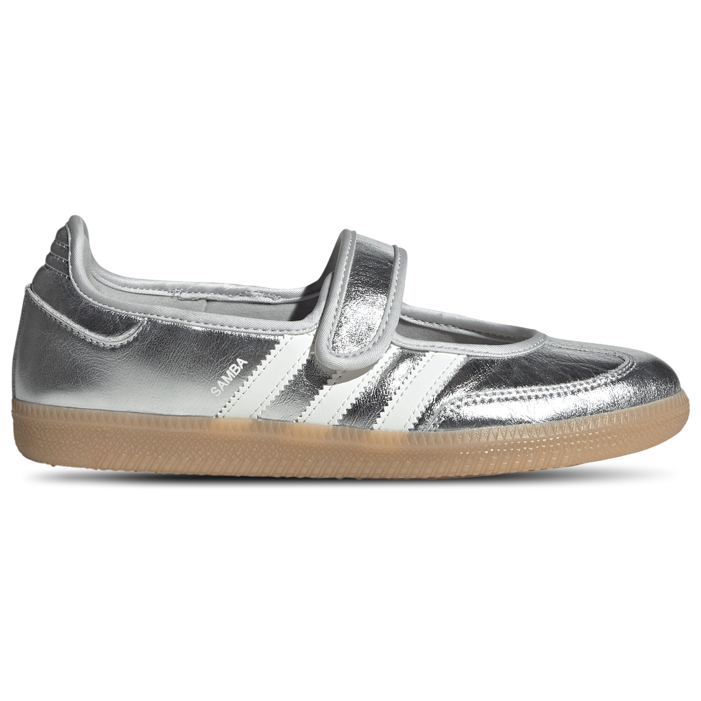 adidas Originals Samba Jane - Women's - Silver Metallic/Off White/Gum