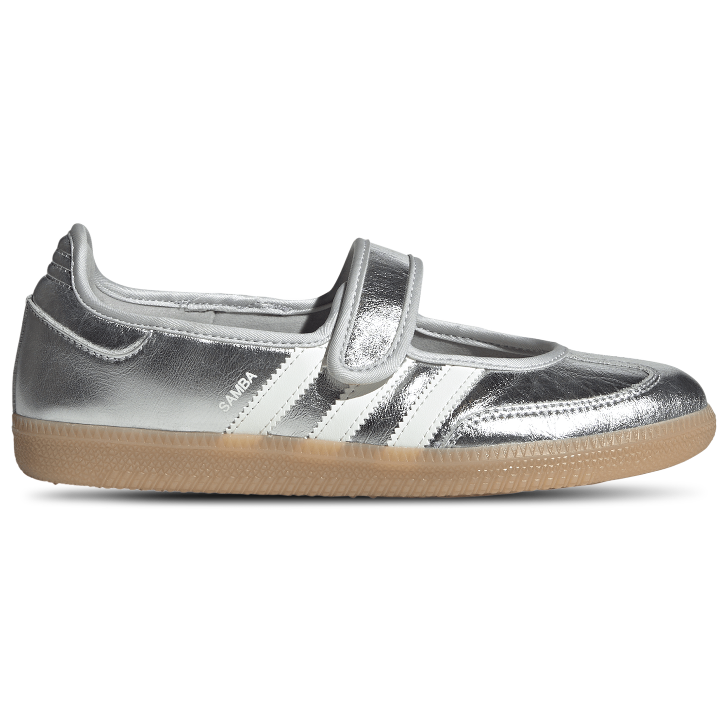 adidas Originals Samba Jane - Women's - Silver Metallic/Off White/Gum