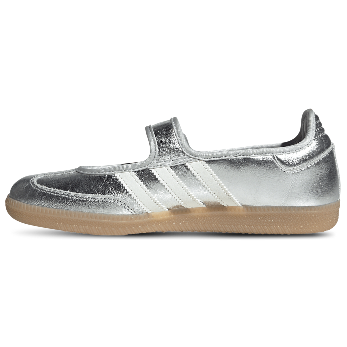 adidas Originals Samba Jane - Women's - Silver Metallic/Off White/Gum