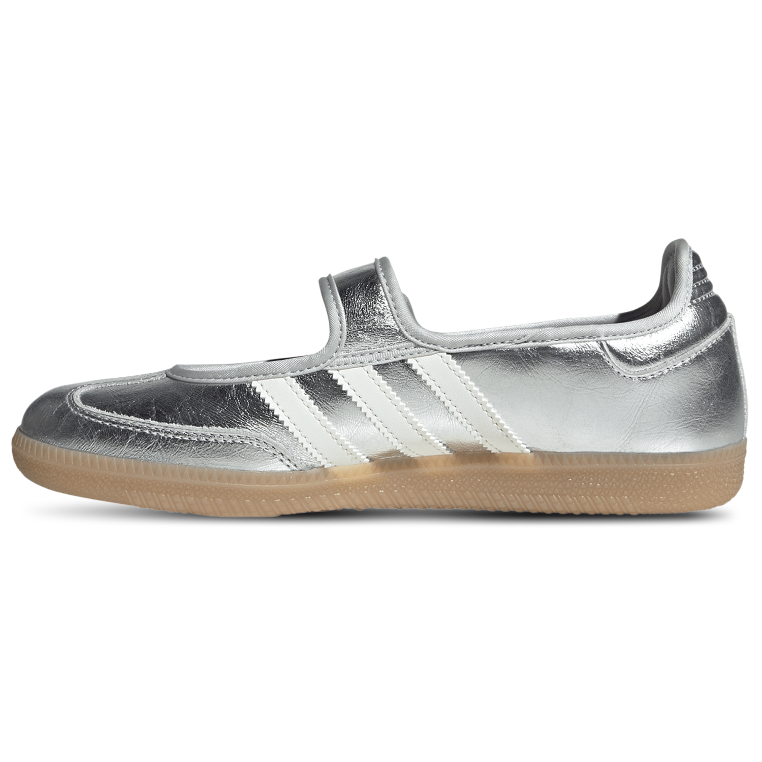 adidas Originals Samba Jane - Women's - Silver Metallic/Off White/Gum