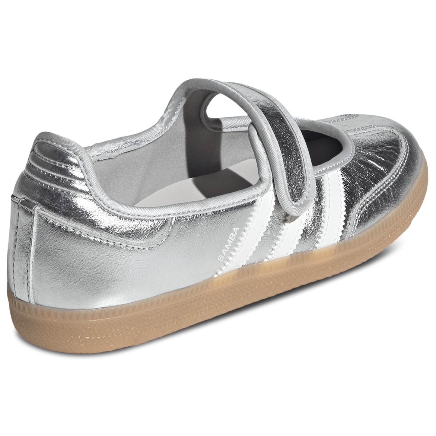 adidas Originals Samba Jane - Women's - Silver Metallic/Off White/Gum