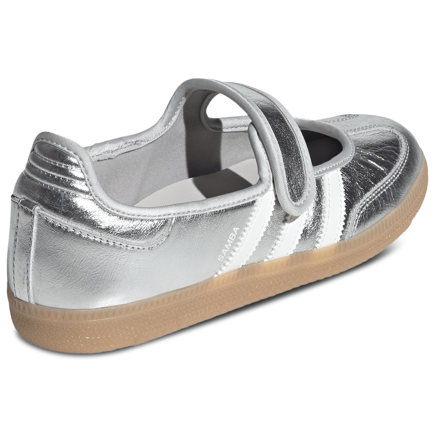 adidas Originals Samba Jane - Women's - Silver Metallic/Off White/Gum