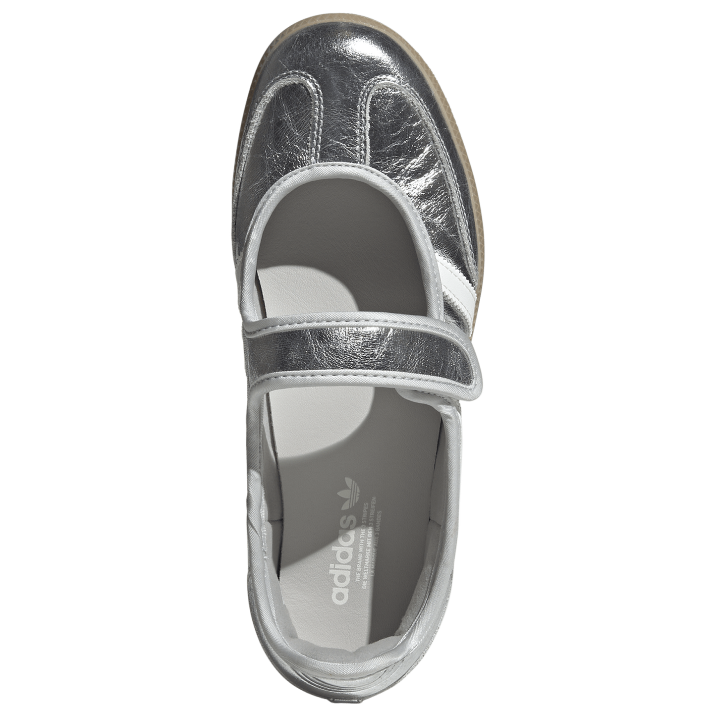 adidas Originals Samba Jane - Women's - Silver Metallic/Off White/Gum