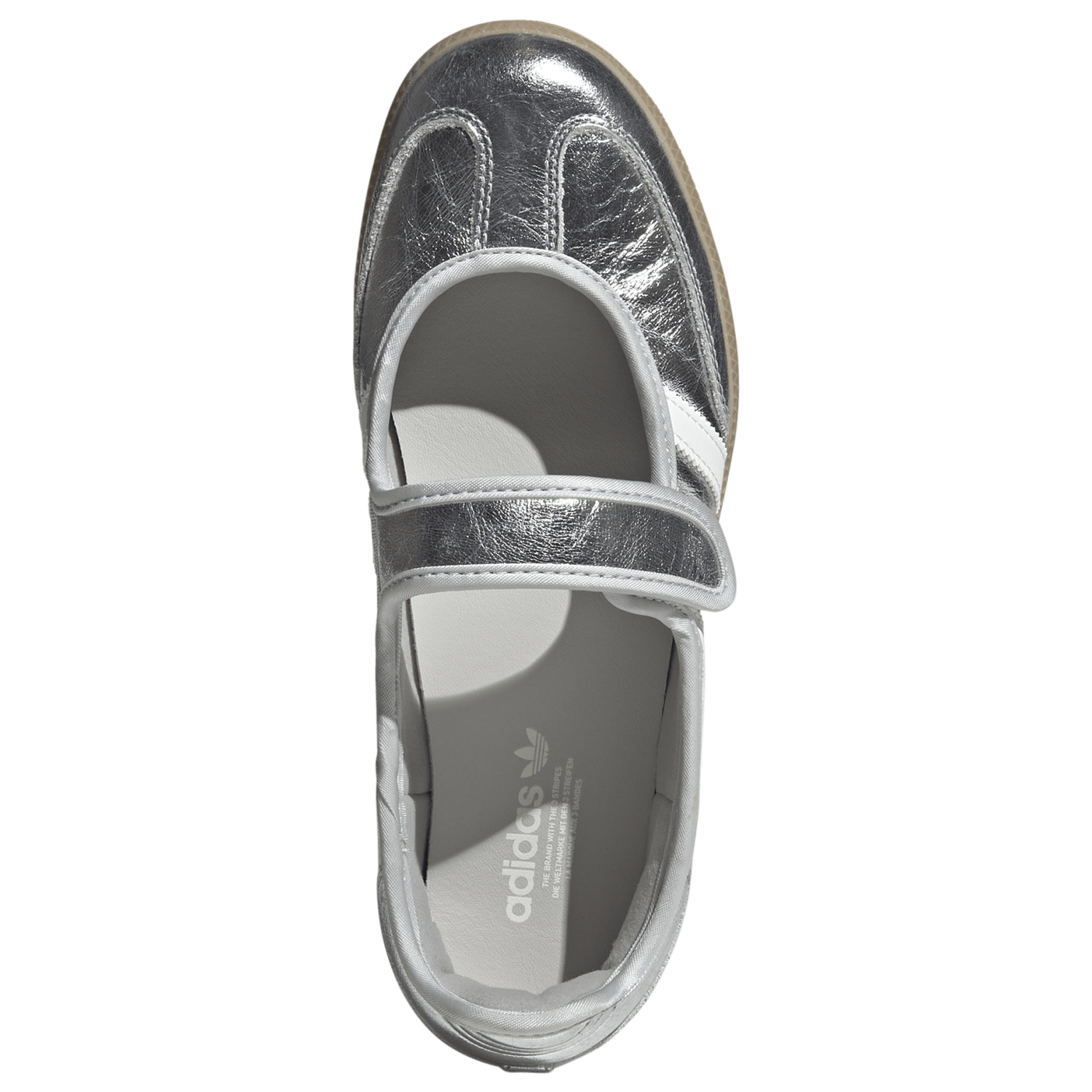 adidas Originals Samba Jane - Women's - Silver Metallic/Off White/Gum