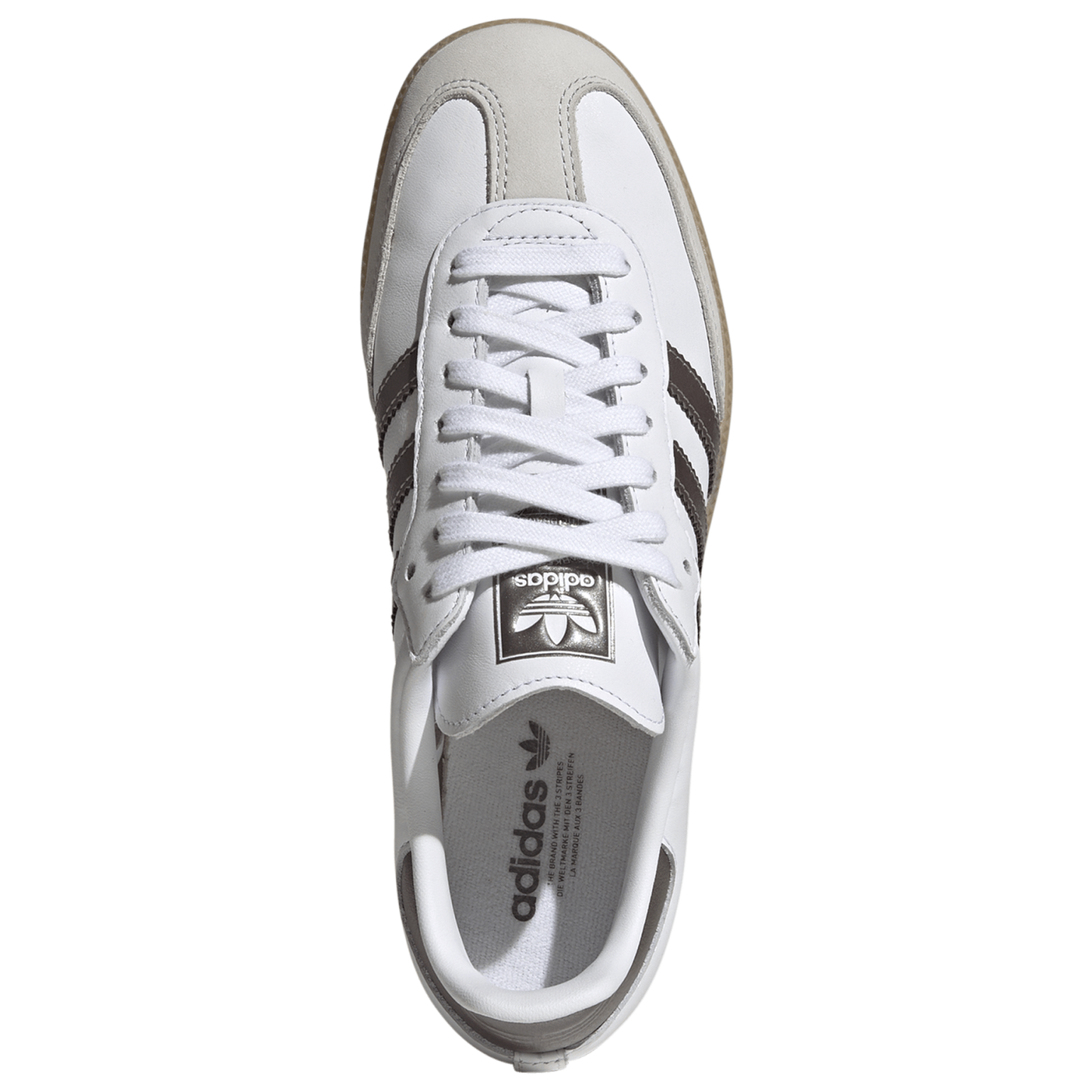 adidas Originals Samba - Women's - Footwear White/Coffee Metallic/Gum