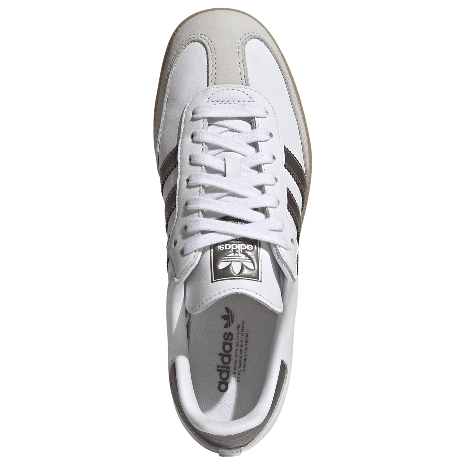 adidas Originals Samba - Women's - Footwear White/Coffee Metallic/Gum