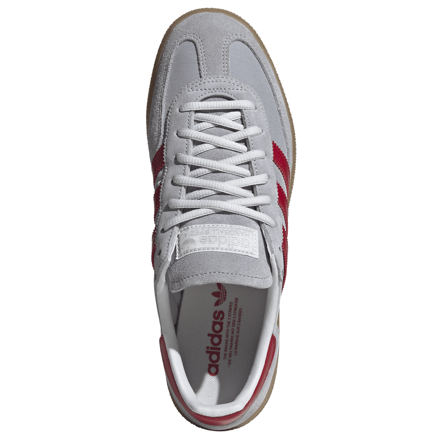 adidas Originals Handball Spezial - Men's - Gum/Halo Silver/Team Victory Red