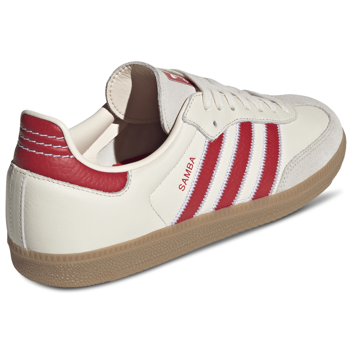 adidas Samba OG - Men's - Off White/Better Scarlet/Gum