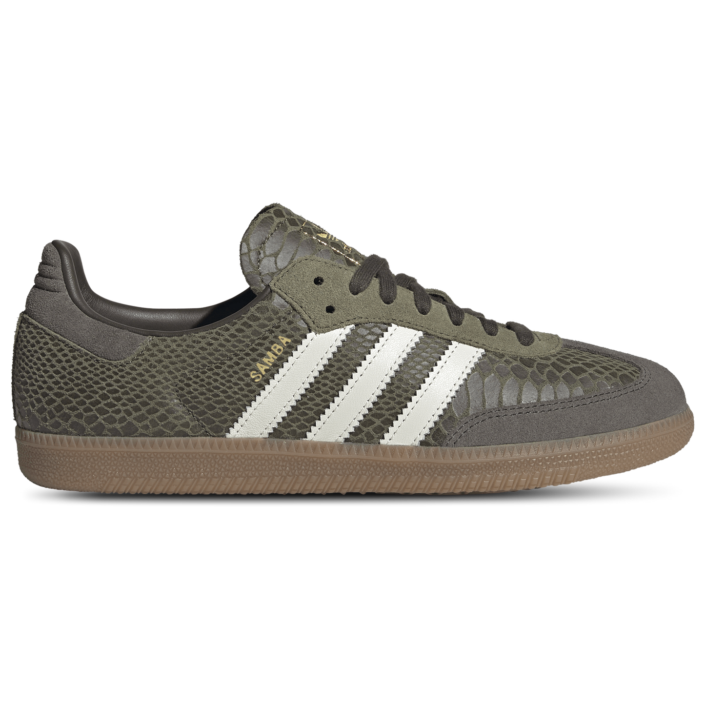 adidas Samba OG - Men's - Focus Olive/Off White/Gum