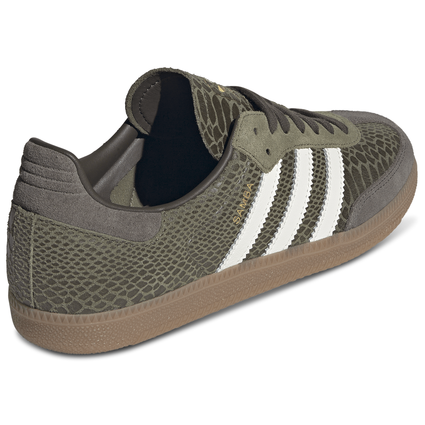 adidas Samba OG - Men's - Focus Olive/Off White/Gum
