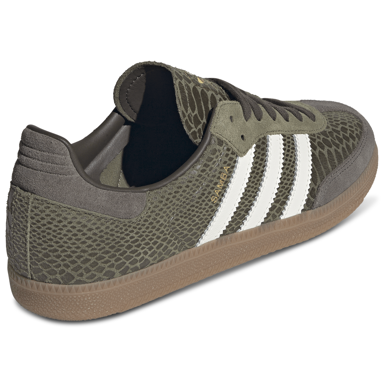 adidas Samba OG - Men's - Focus Olive/Off White/Gum