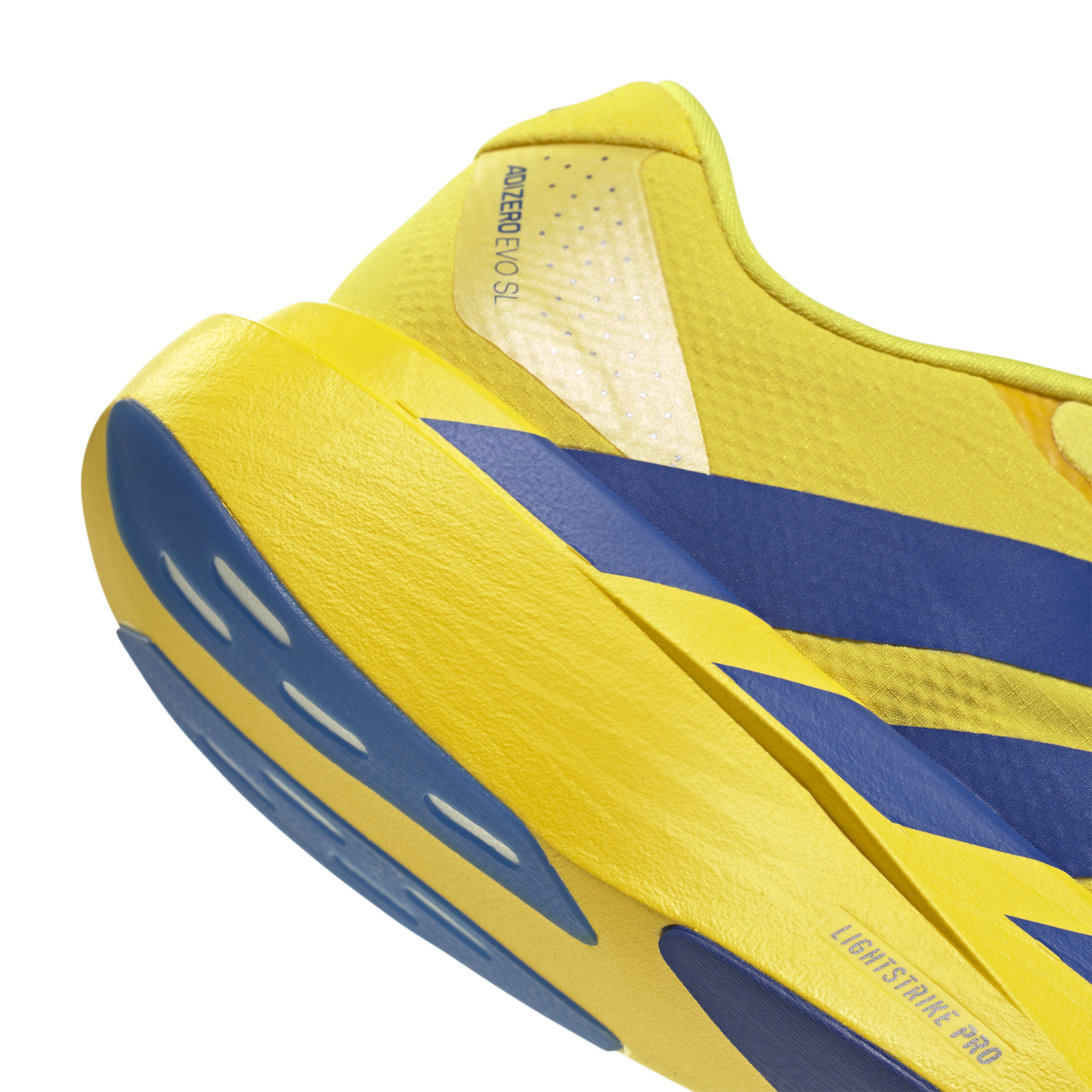 adidas Adizero Evo SL - Men's - Yellow/Team Royal Blue/Iron Met