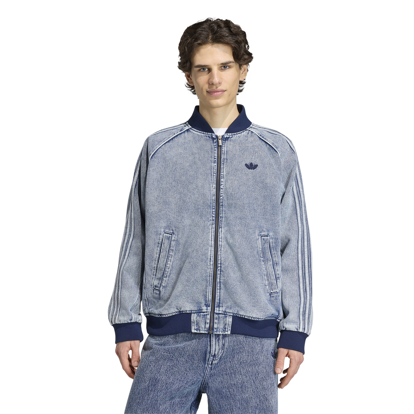 adidas Originals Superstar Track Top - Men's - Light Denim