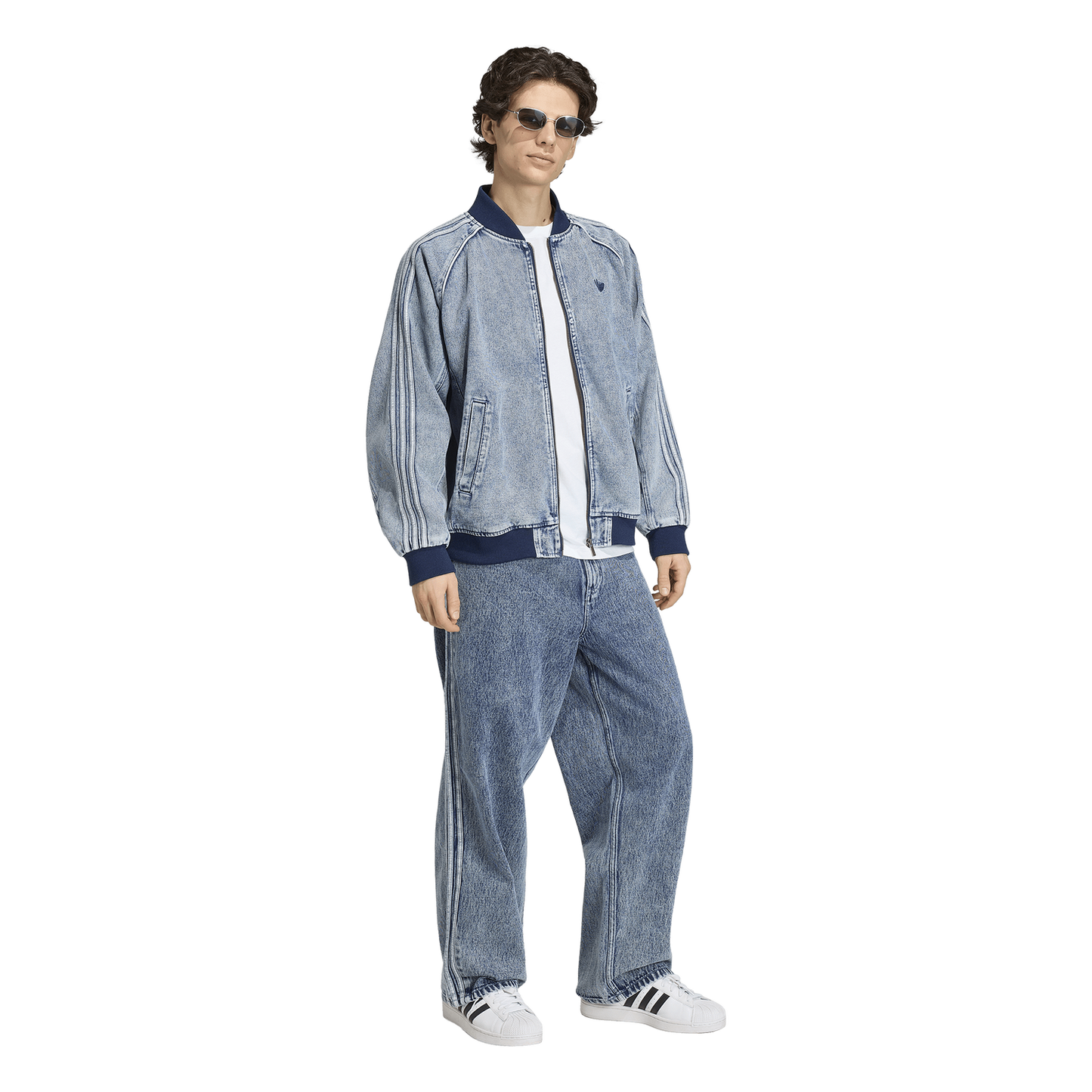 adidas Originals Superstar Track Top - Men's - Light Denim
