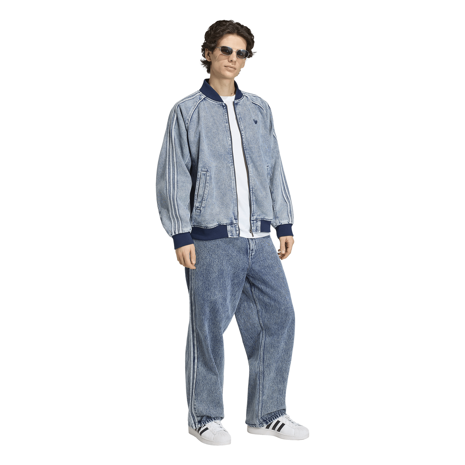adidas Originals Superstar Track Top - Men's - Light Denim