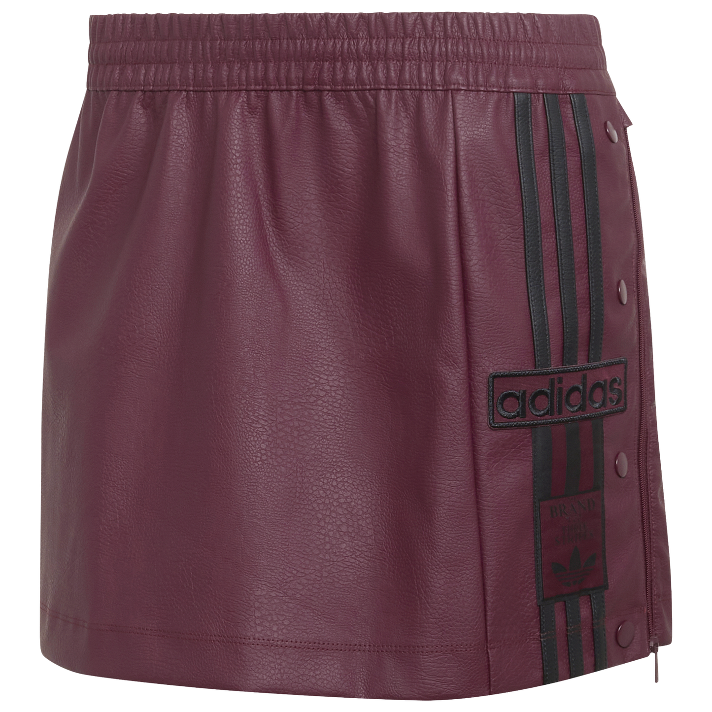 adidas Originals adibreak Pleather Skirt - Women's - Maroon/Black