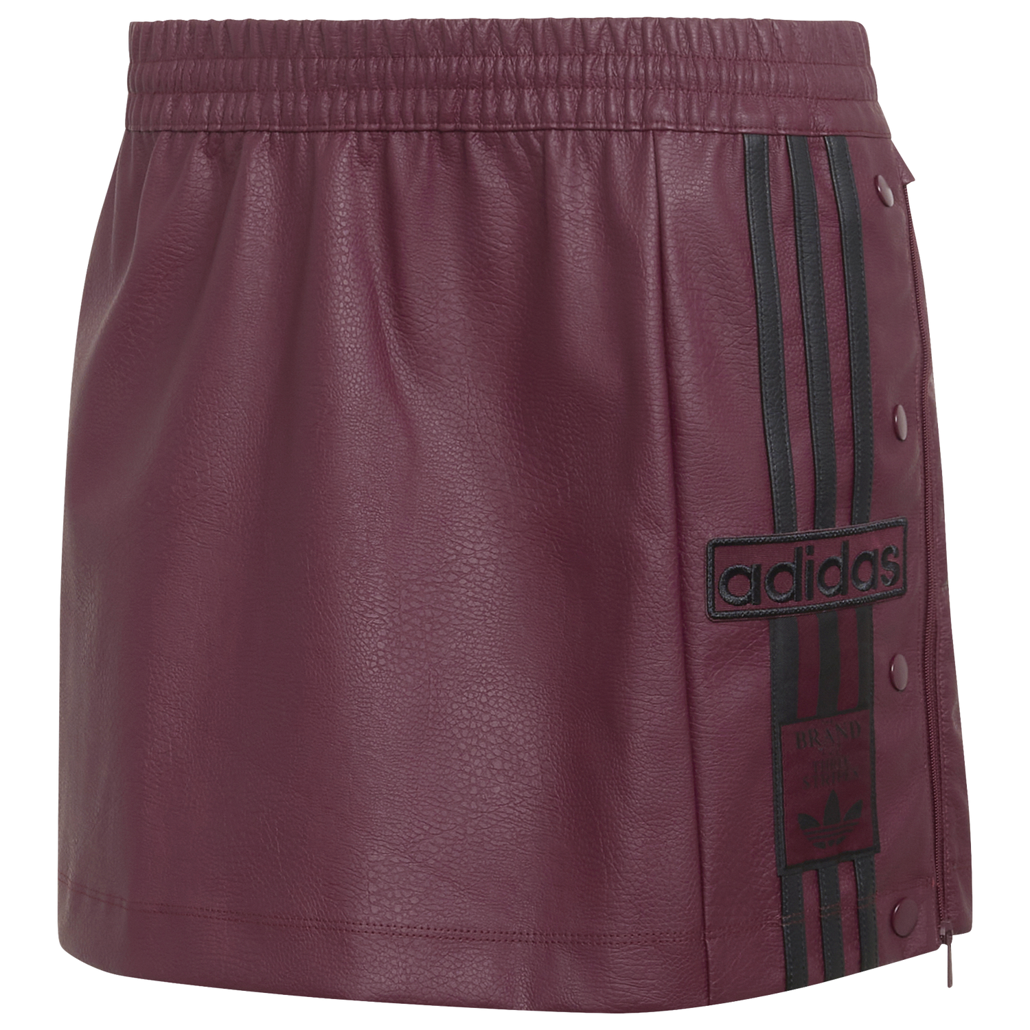 adidas Originals adibreak Pleather Skirt - Women's - Maroon/Black