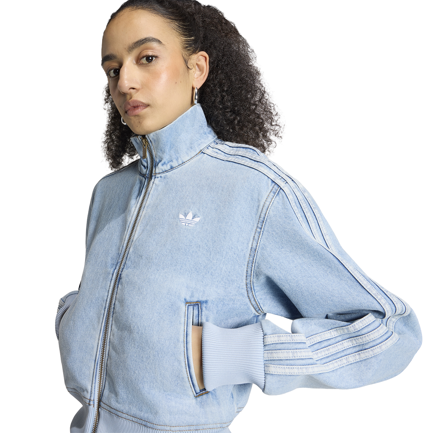 adidas FB Track Top Denim - Women's - Light Denim
