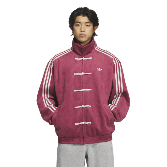 adidas Chinese New Year Jacket - Men's - Collegiate Burgundy/White