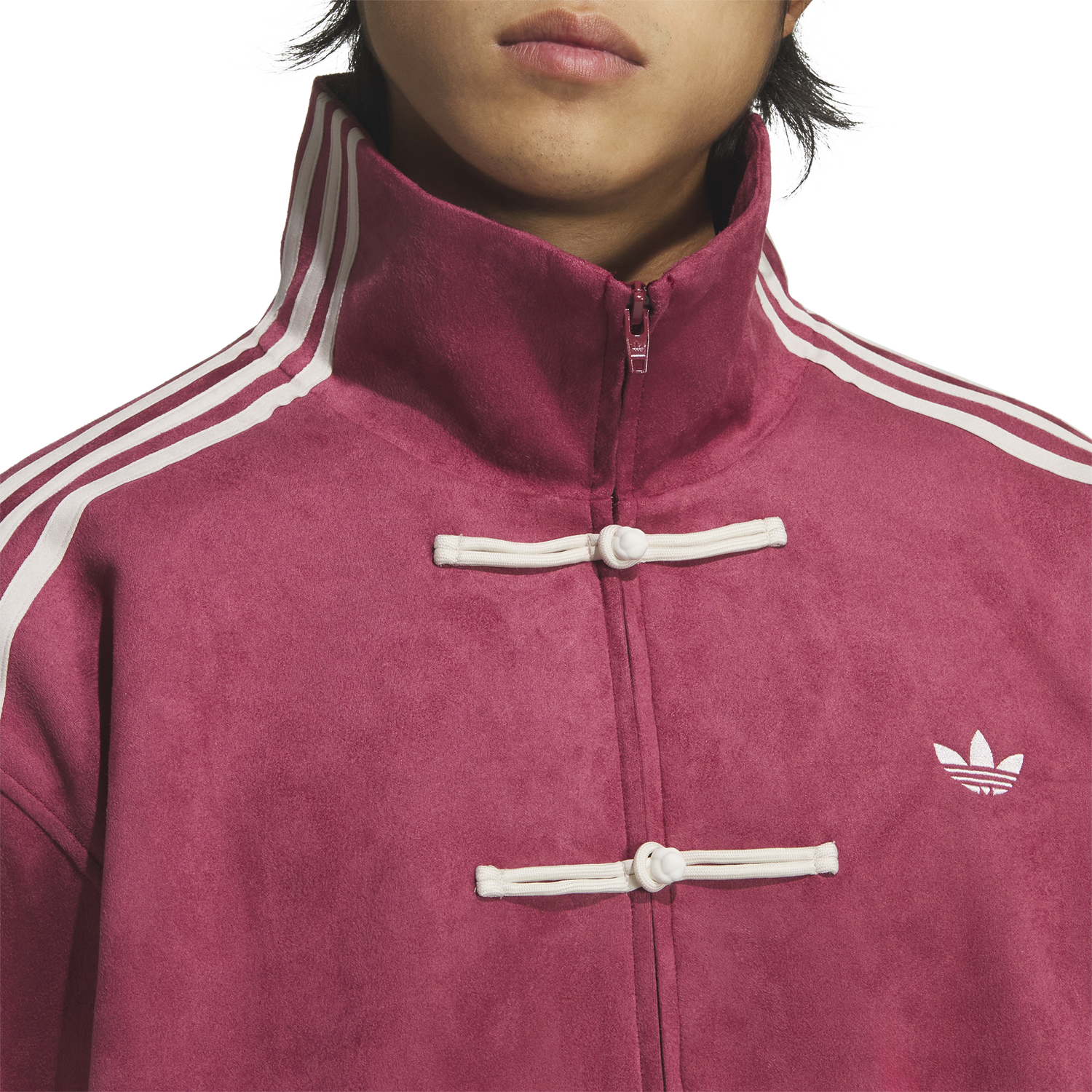adidas Chinese New Year Jacket - Men's - Collegiate Burgundy/White