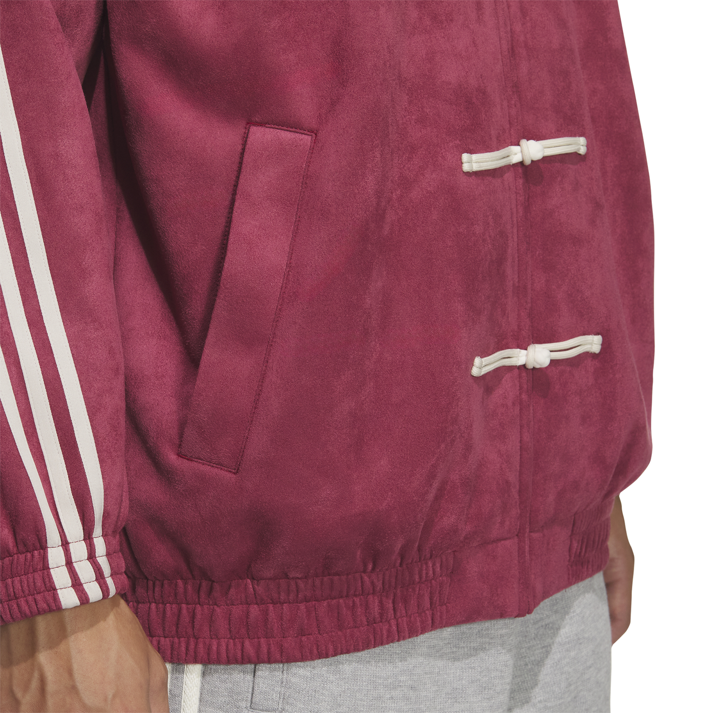 adidas Chinese New Year Jacket - Men's - Collegiate Burgundy/White
