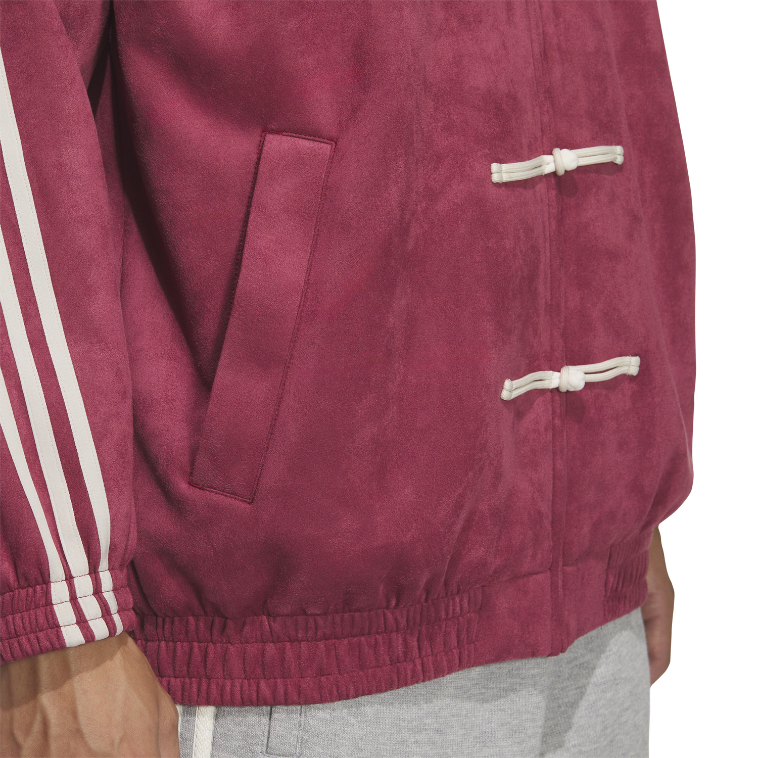adidas Chinese New Year Jacket - Men's - Collegiate Burgundy/White