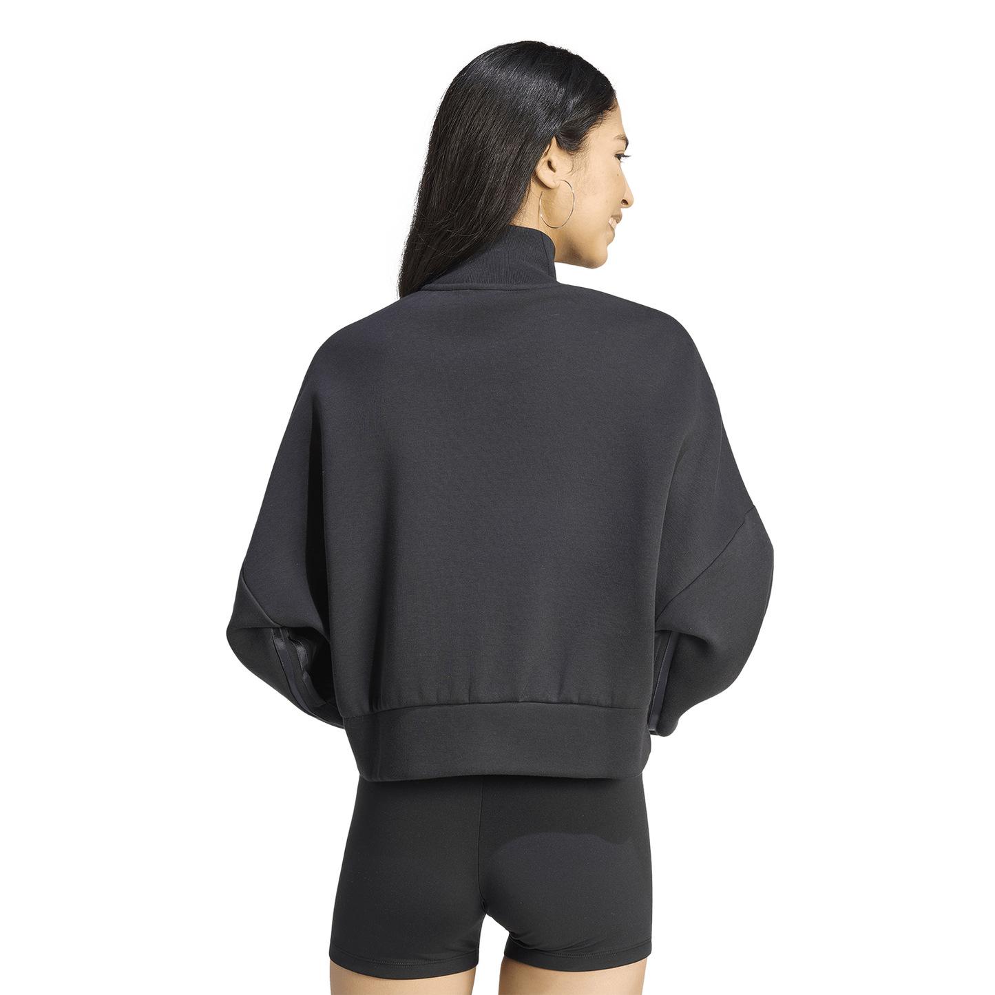 adidas Spacer Track Top - Women's - Black/Black Reflective/Night Grey