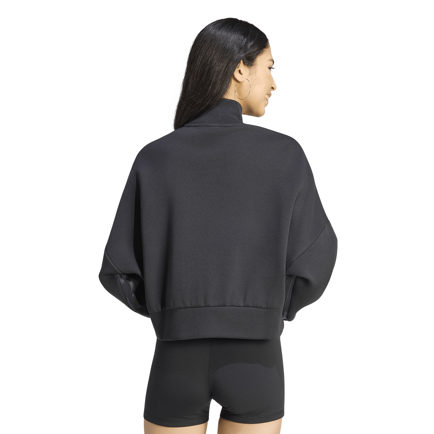 adidas Spacer Track Top - Women's - Black/Black Reflective/Night Grey
