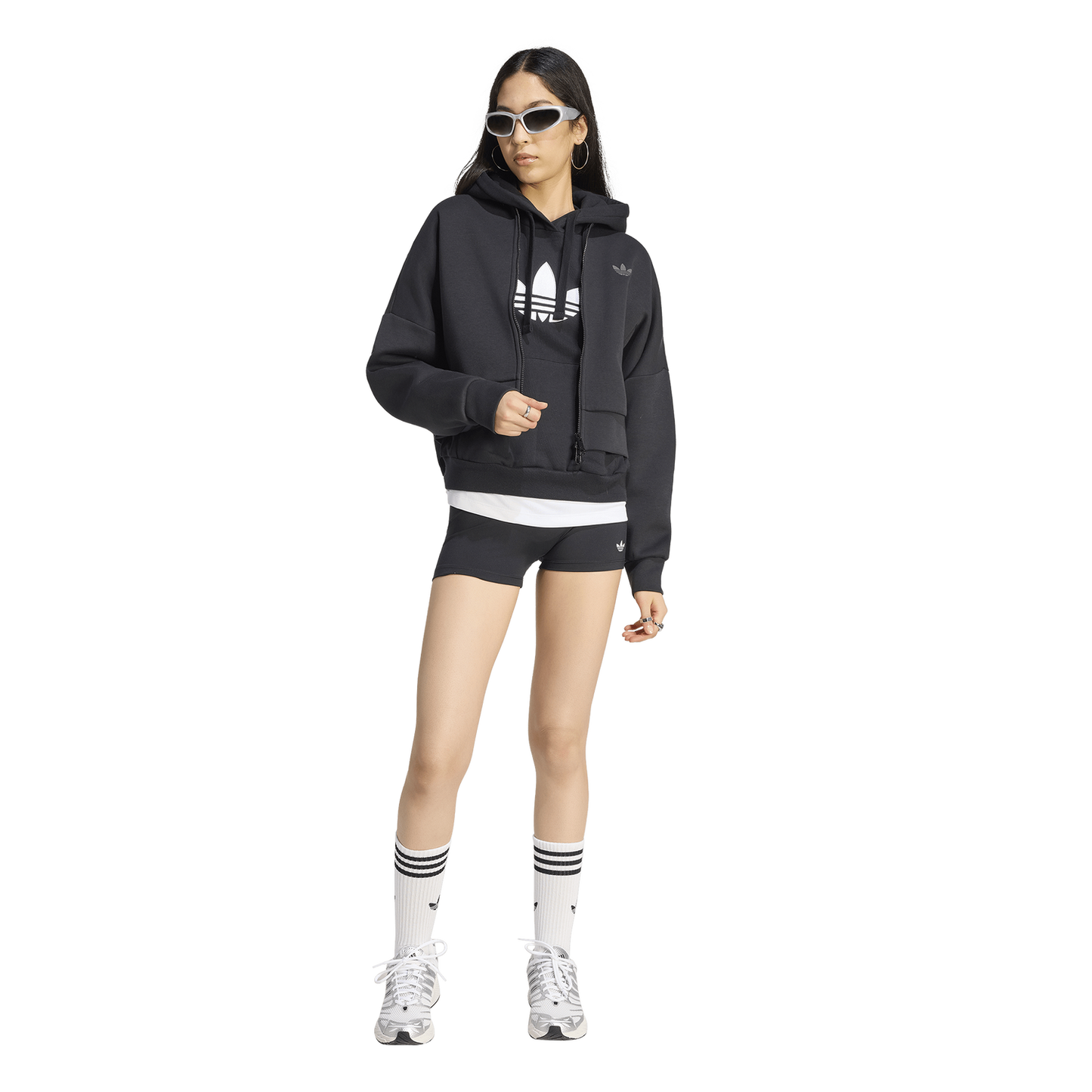 adidas Spacer Track Top - Women's - Black/Black Reflective/Night Grey
