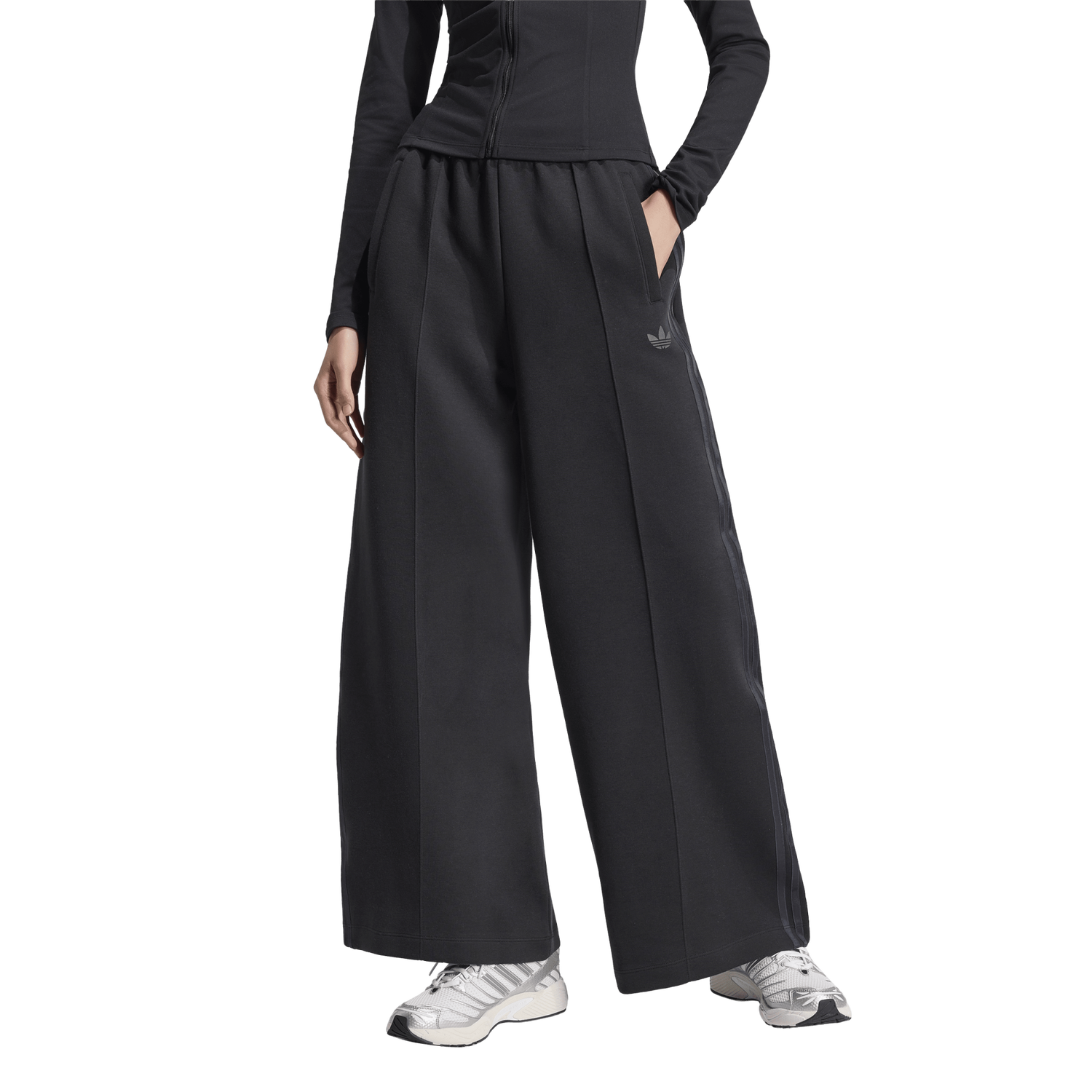 adidas Spacer Pants - Women's - Black/Black Reflective/Night Grey