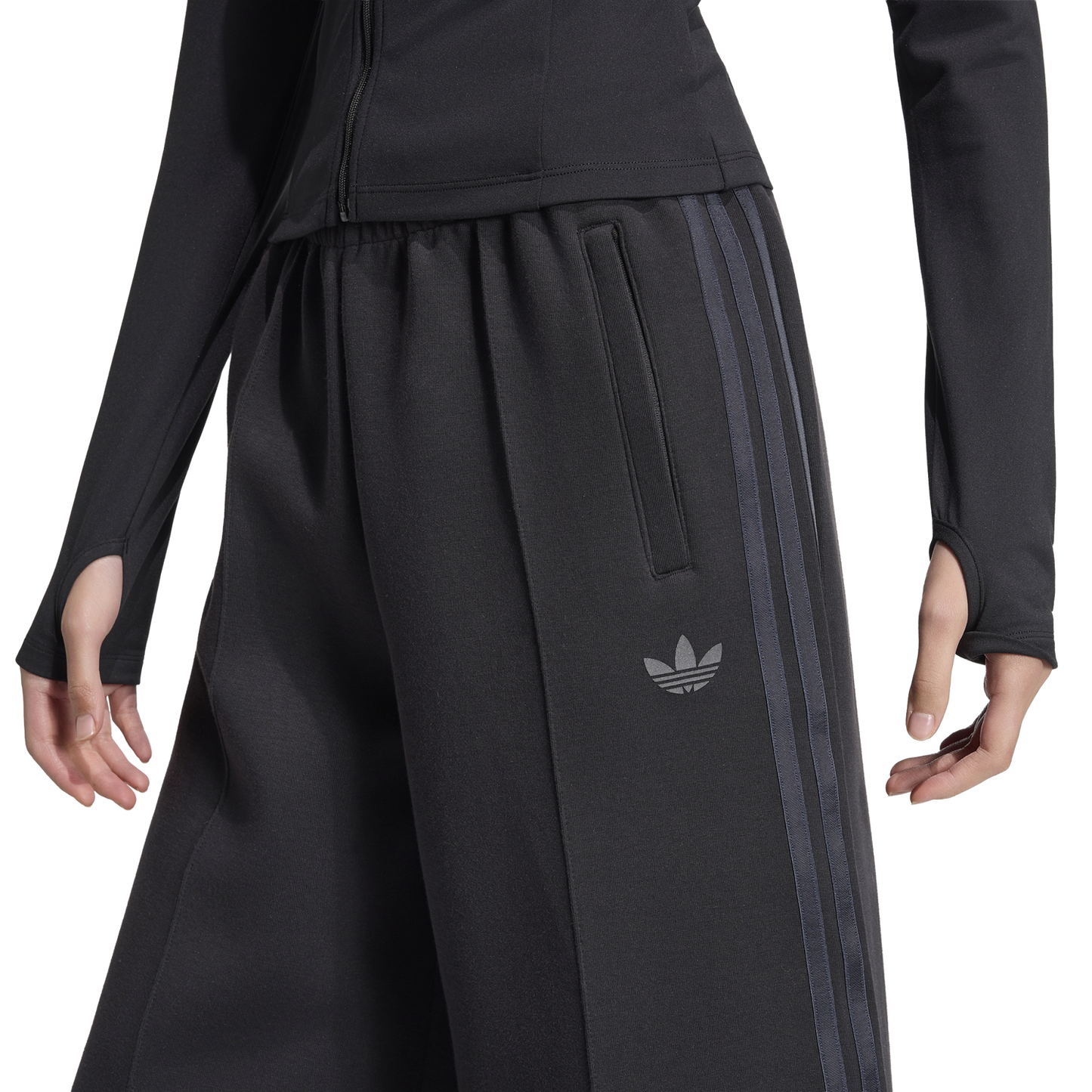 adidas Spacer Pants - Women's - Black/Black Reflective/Night Grey