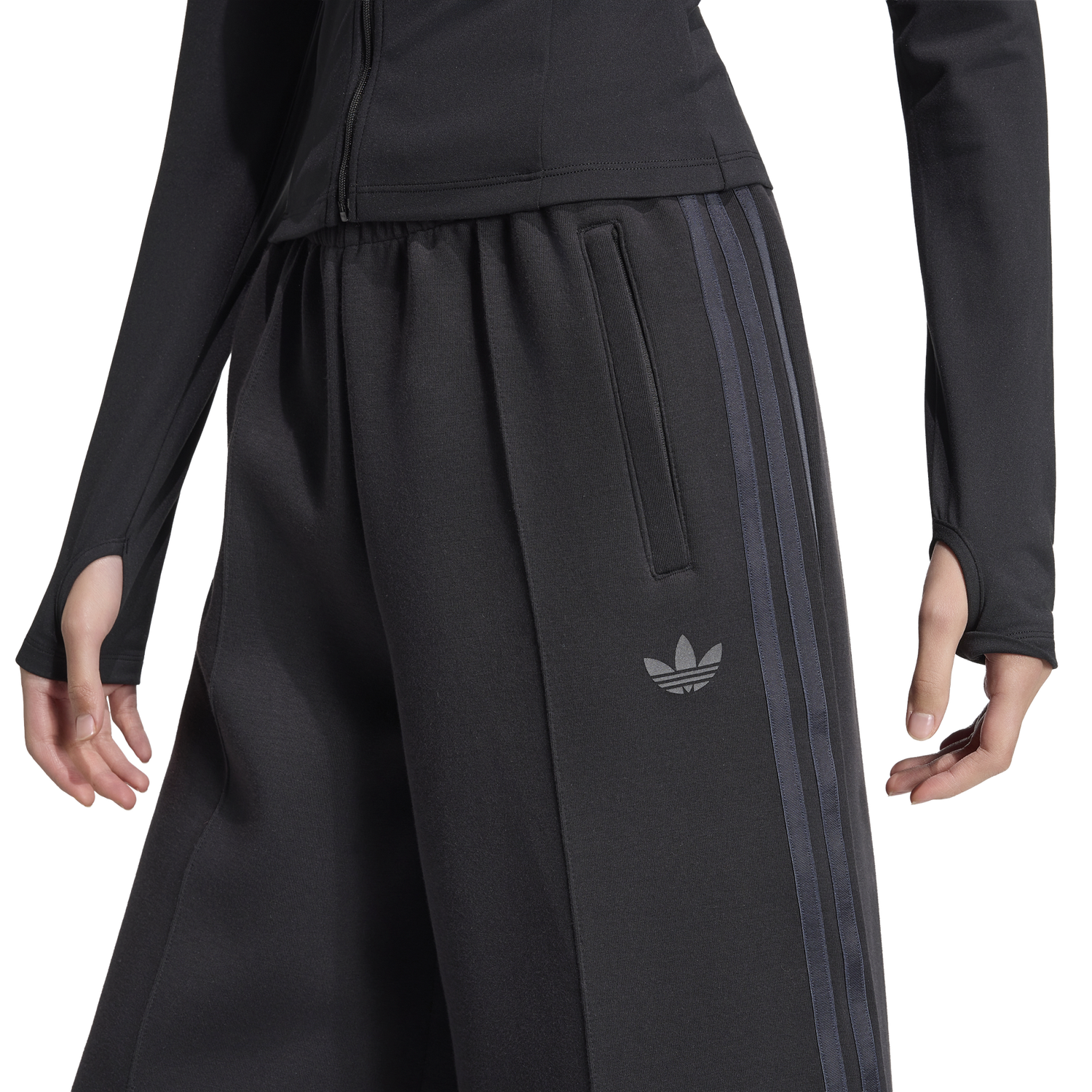 adidas Spacer Pants - Women's - Black/Black Reflective/Night Grey