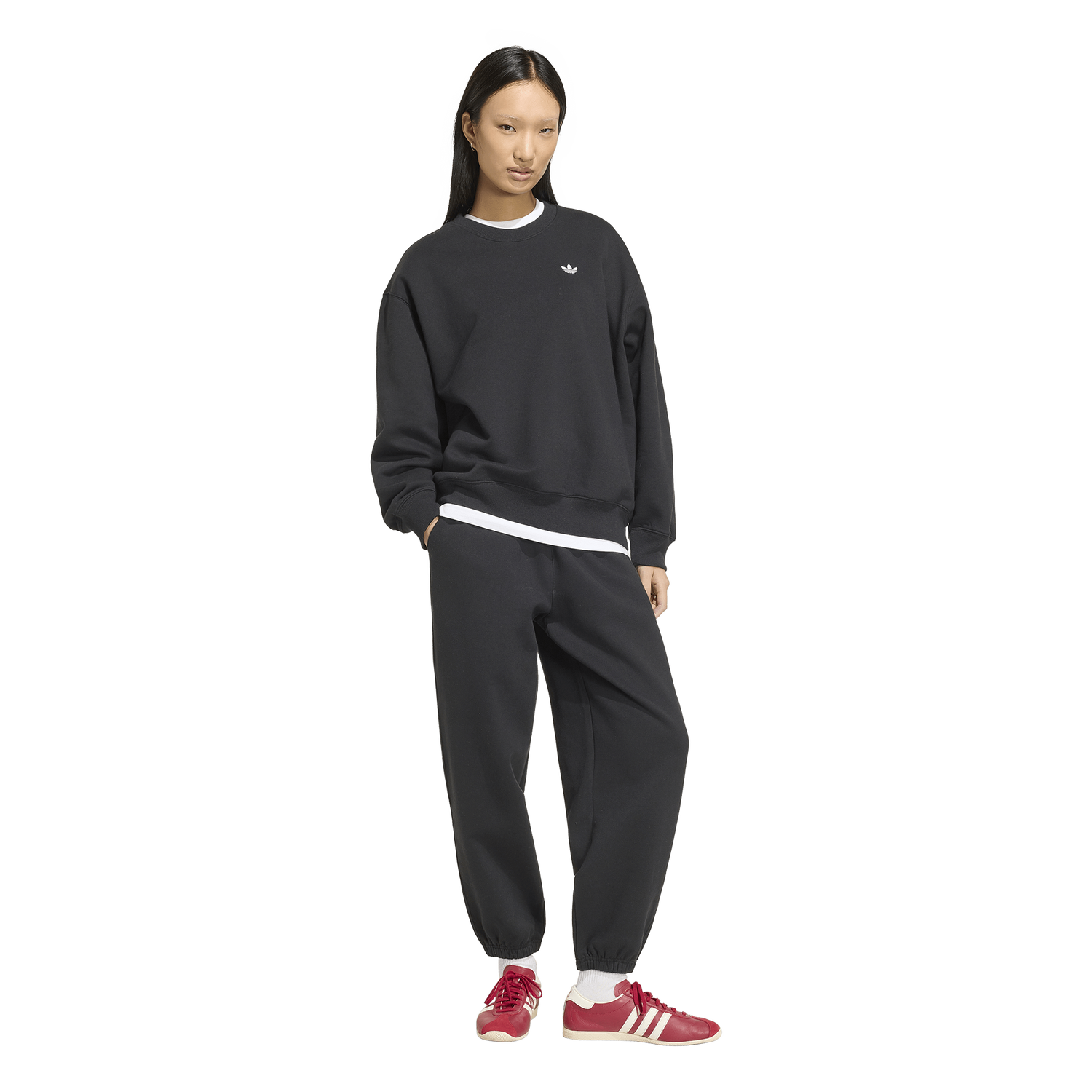 adidas Originals Essentials Loose Fleece Joggers - Women's - Black