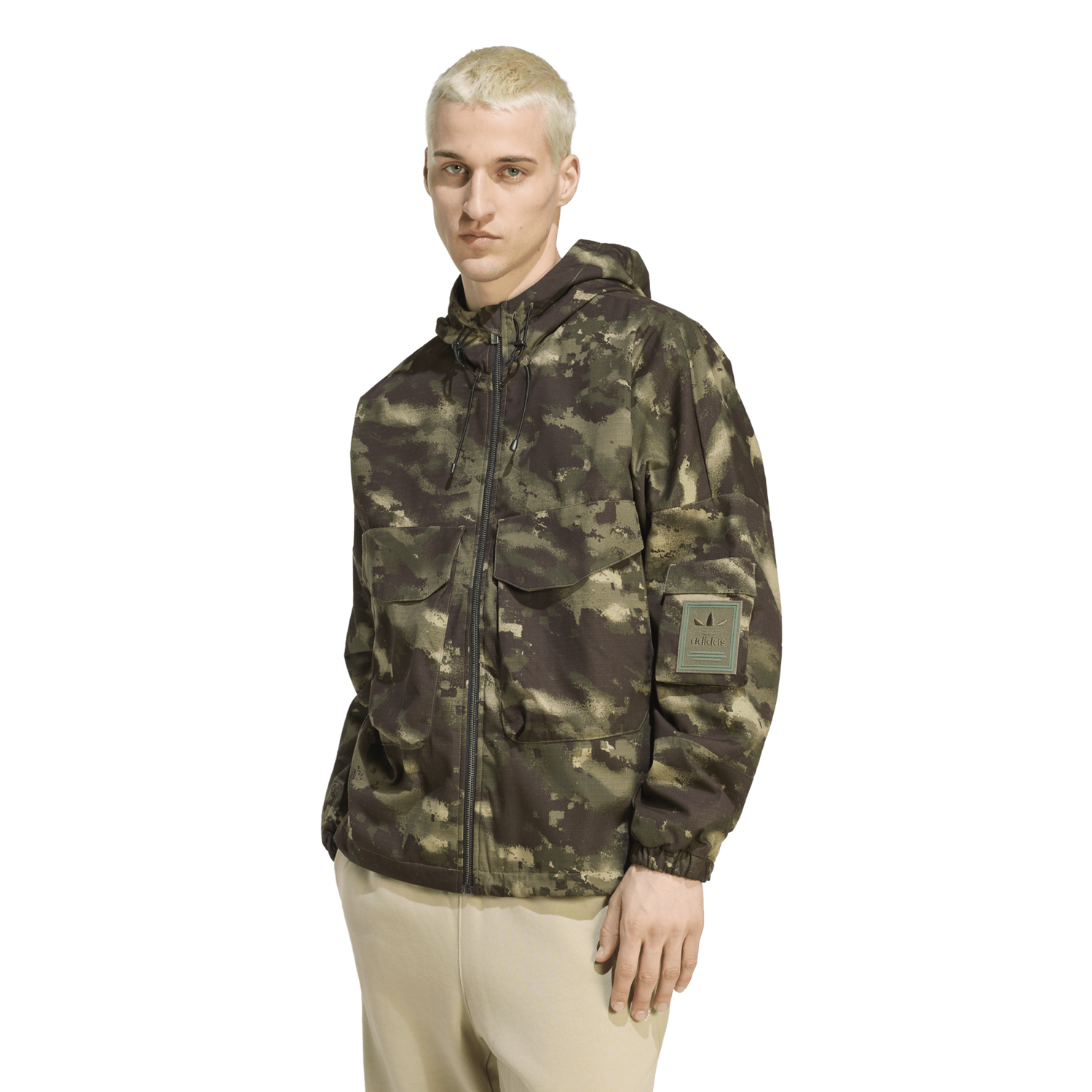 adidas Originals Camo Jacket - Men's - Olive Strata