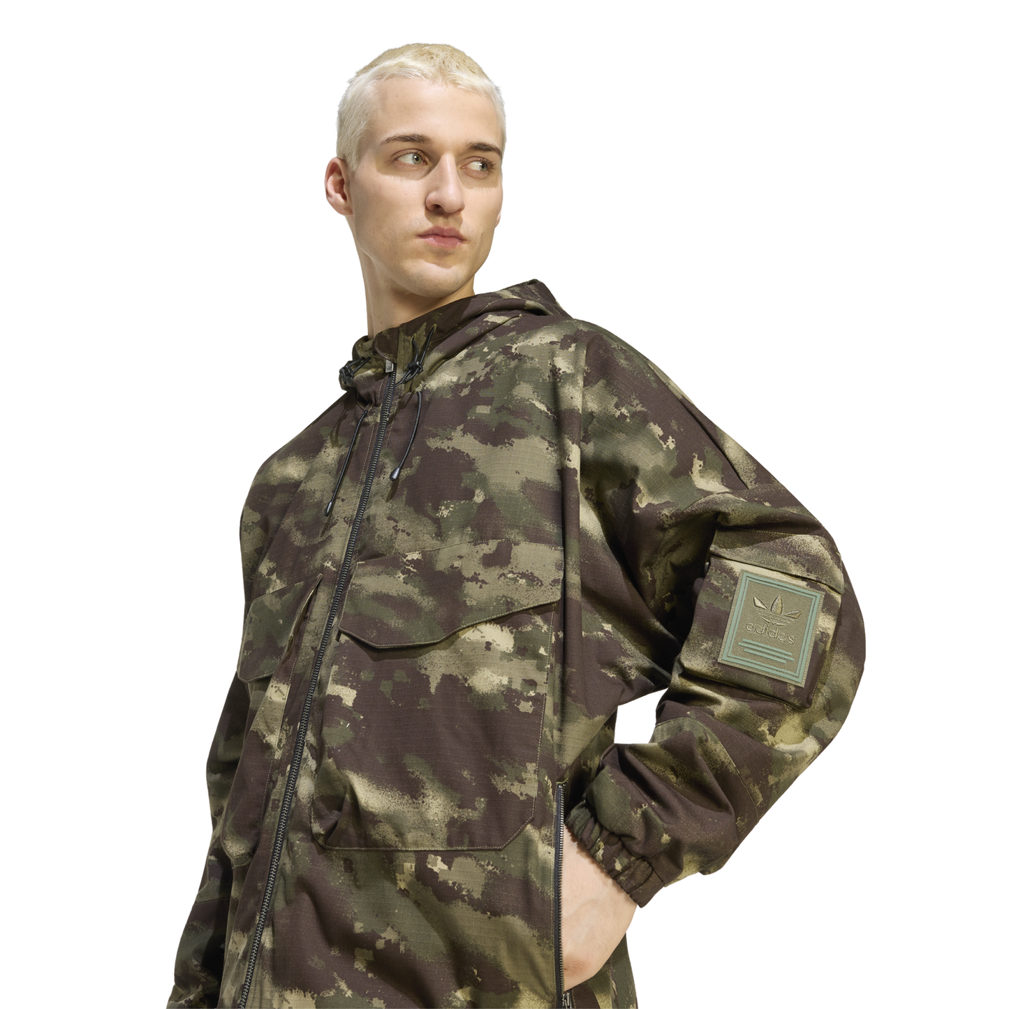 adidas Originals Camo Jacket - Men's - Olive Strata