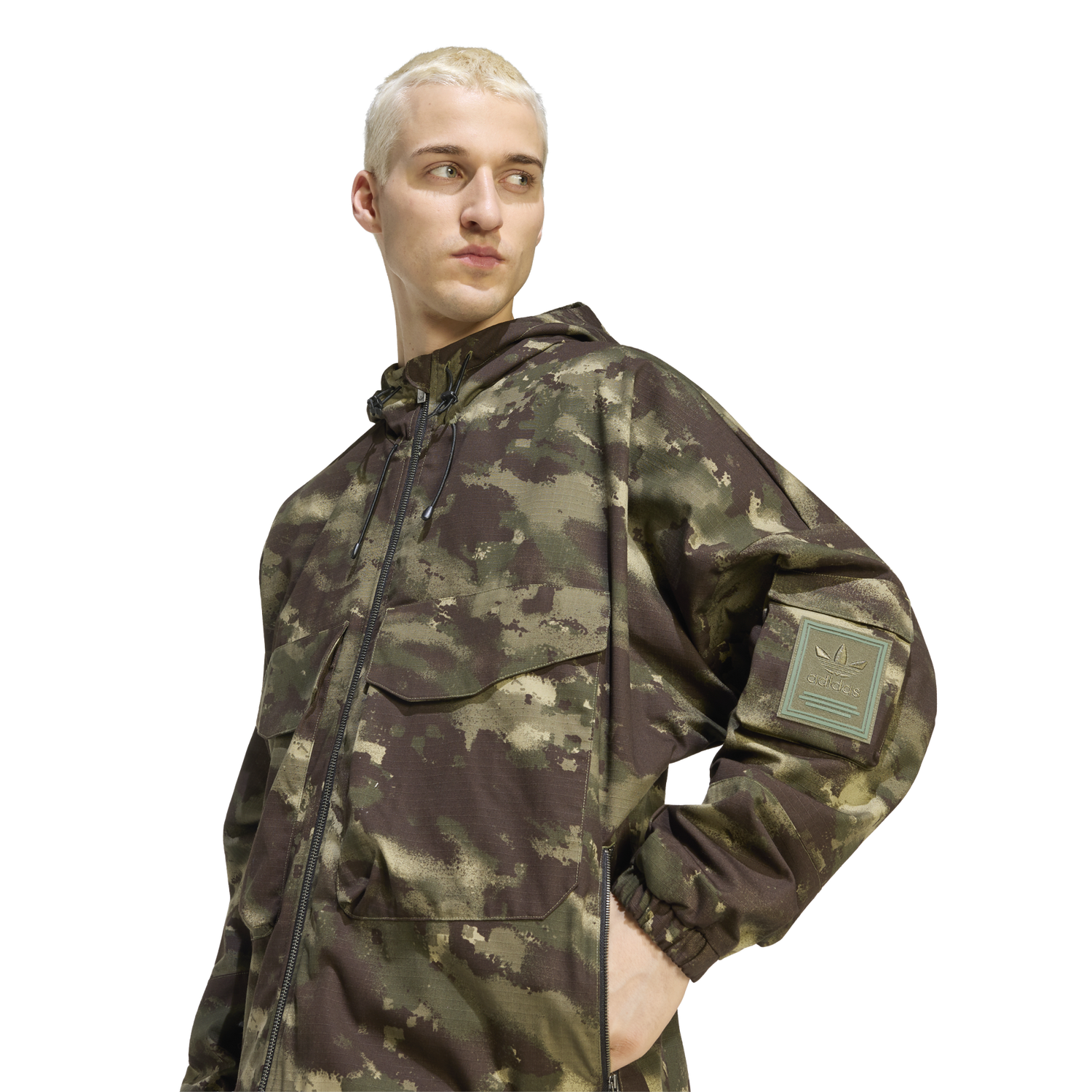 adidas Originals Camo Jacket - Men's - Olive Strata