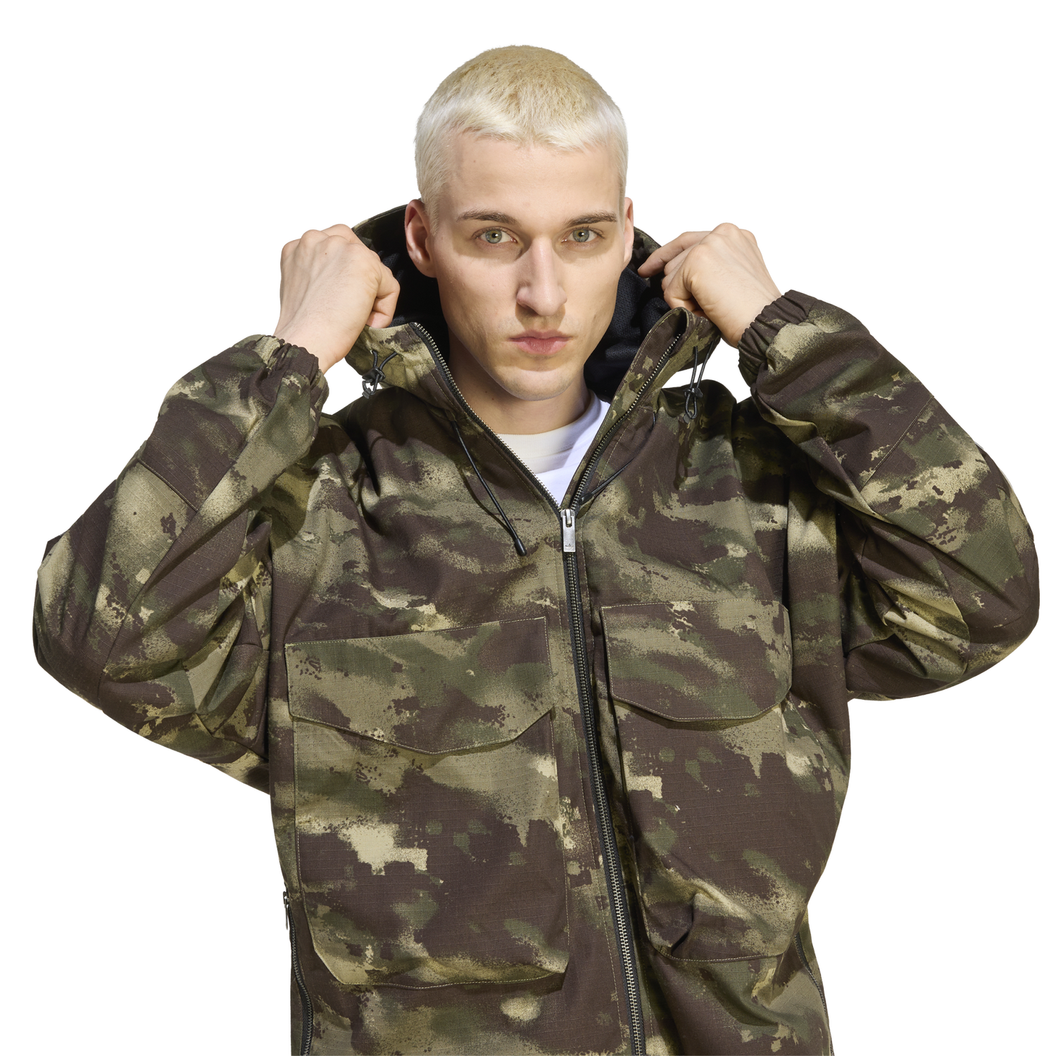 adidas Originals Camo Jacket - Men's - Olive Strata
