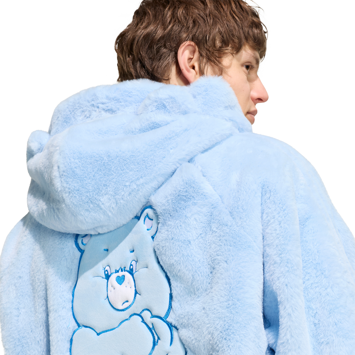 adidas Originals x Care Bears Fur Jacket - Men's - Clear Sky